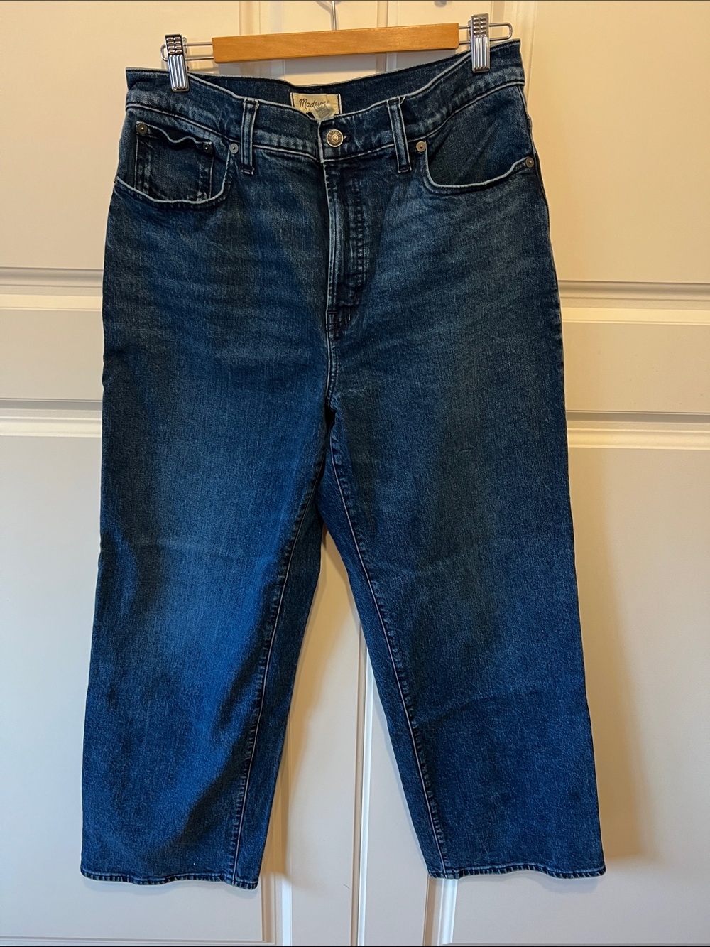 Madewell Perfect Vintage Wide Leg Jeans 31 Dark Wash